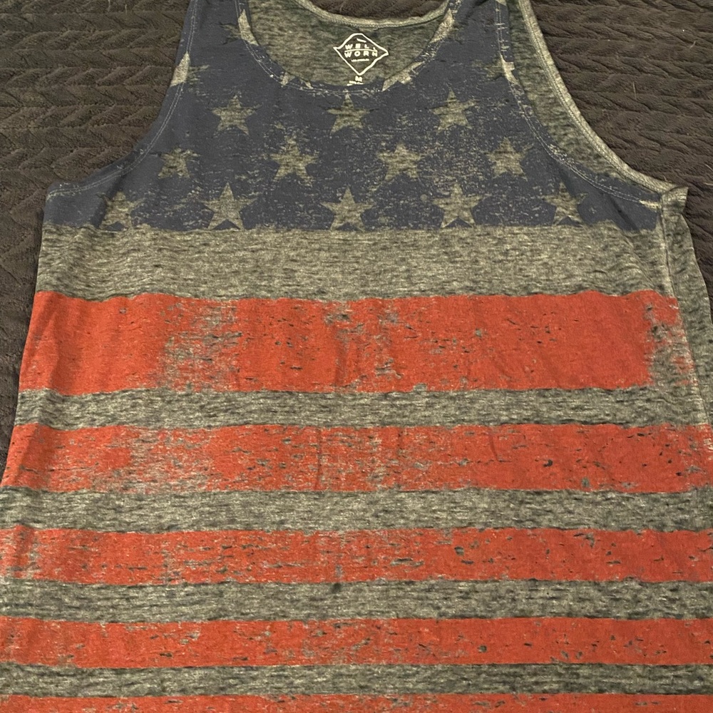 American flag muscle tank